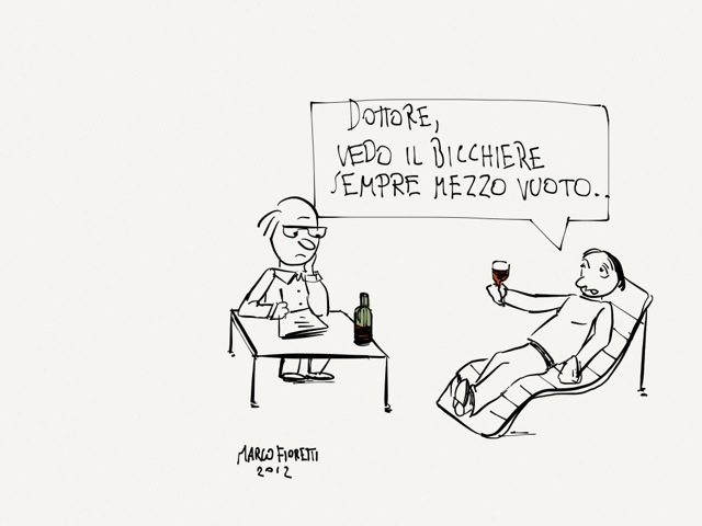 Vignetta umorismo sul vino