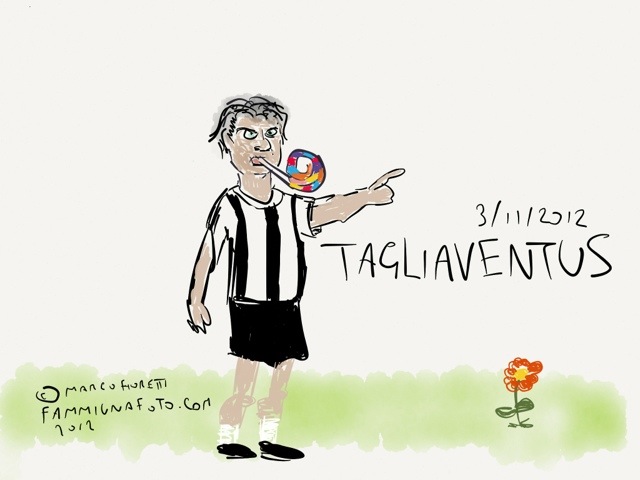 Arbitro Tagliavento - cartoon vignetta satira